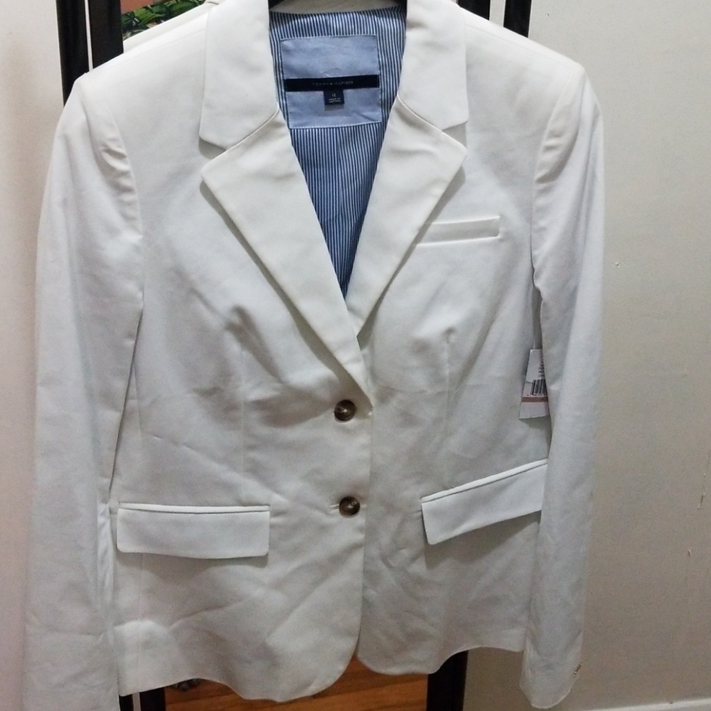 Linen blazer off white